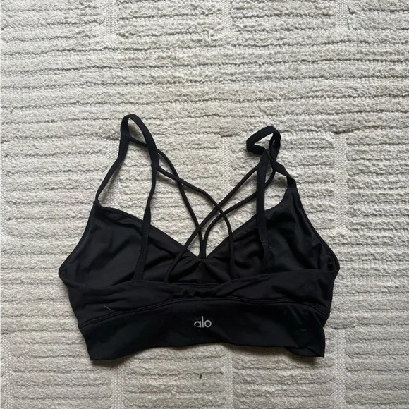 ALO Yoga Black Deluxe Bra - Picture 4 of 4